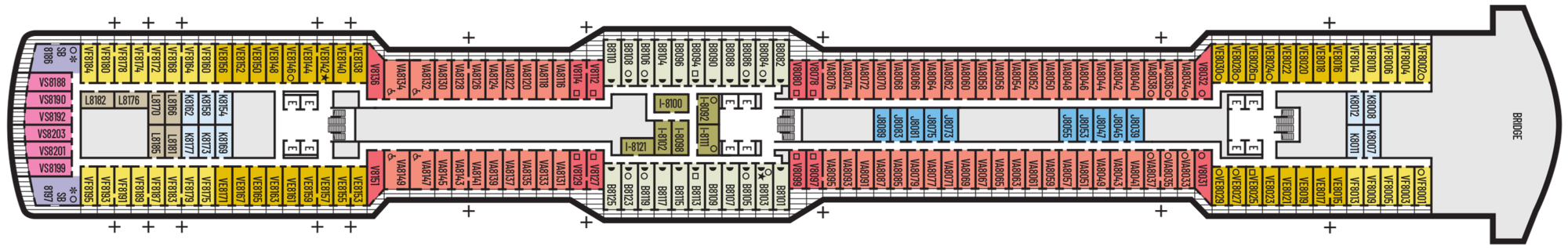 Deck 8 - Navigation Deck plan